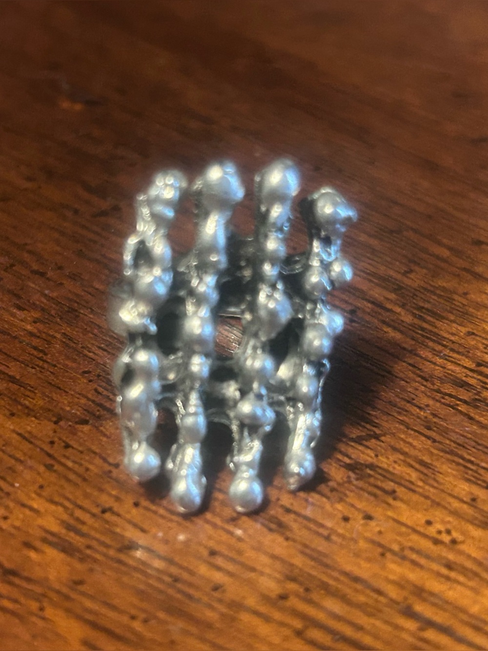 Rare Vintage Brutalist Ring By Finnish Artist Tapani Vanhatalo. Size 5.5